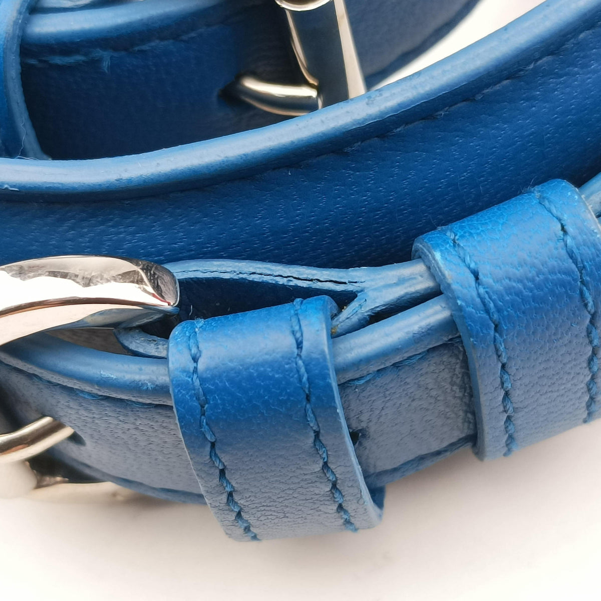 Pre-owned Christian Dior Granville Blue lambskin  shoulderbag | stylenewstar