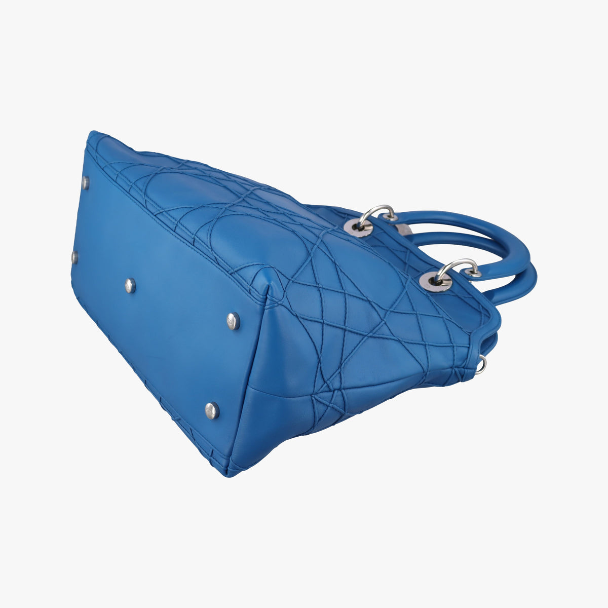 Pre-owned Christian Dior Granville Blue lambskin  shoulderbag | stylenewstar