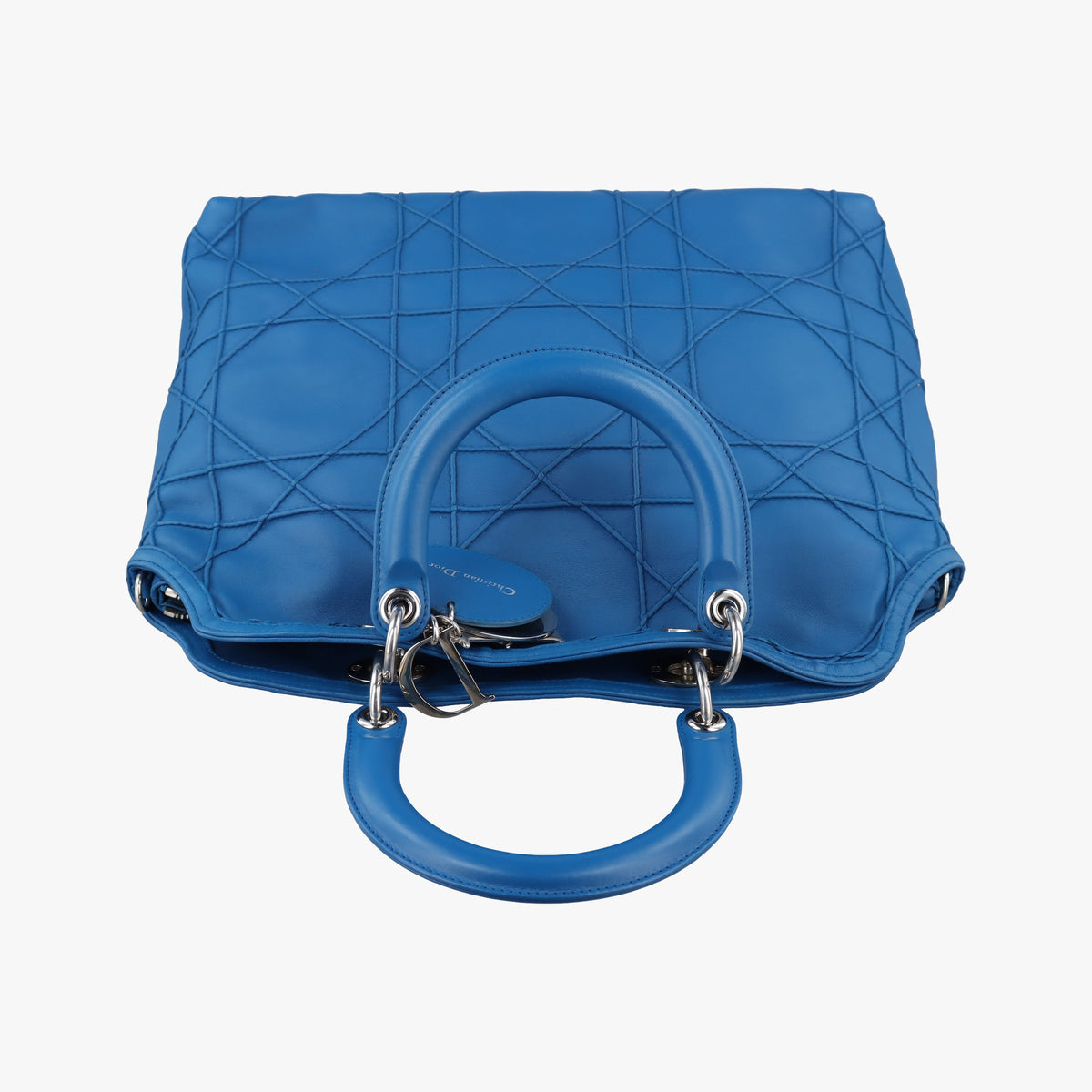Pre-owned Christian Dior Granville Blue lambskin  shoulderbag | stylenewstar