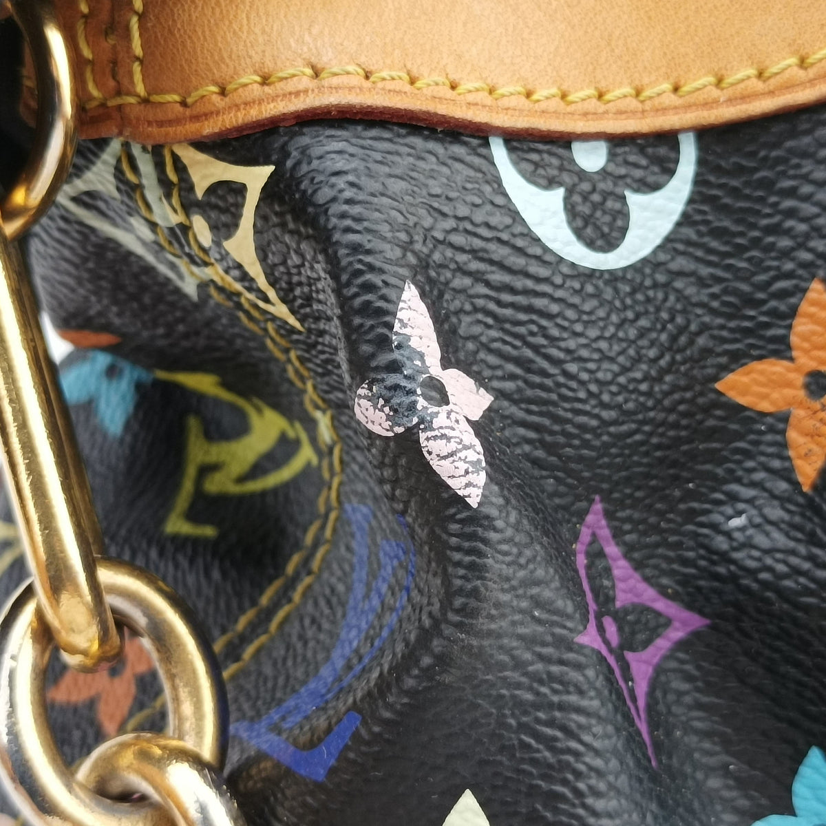 Vintage Louis Vuitton JUDY GM Noir Monogram Multicolor M40254 shoulderbag | stylenewstar