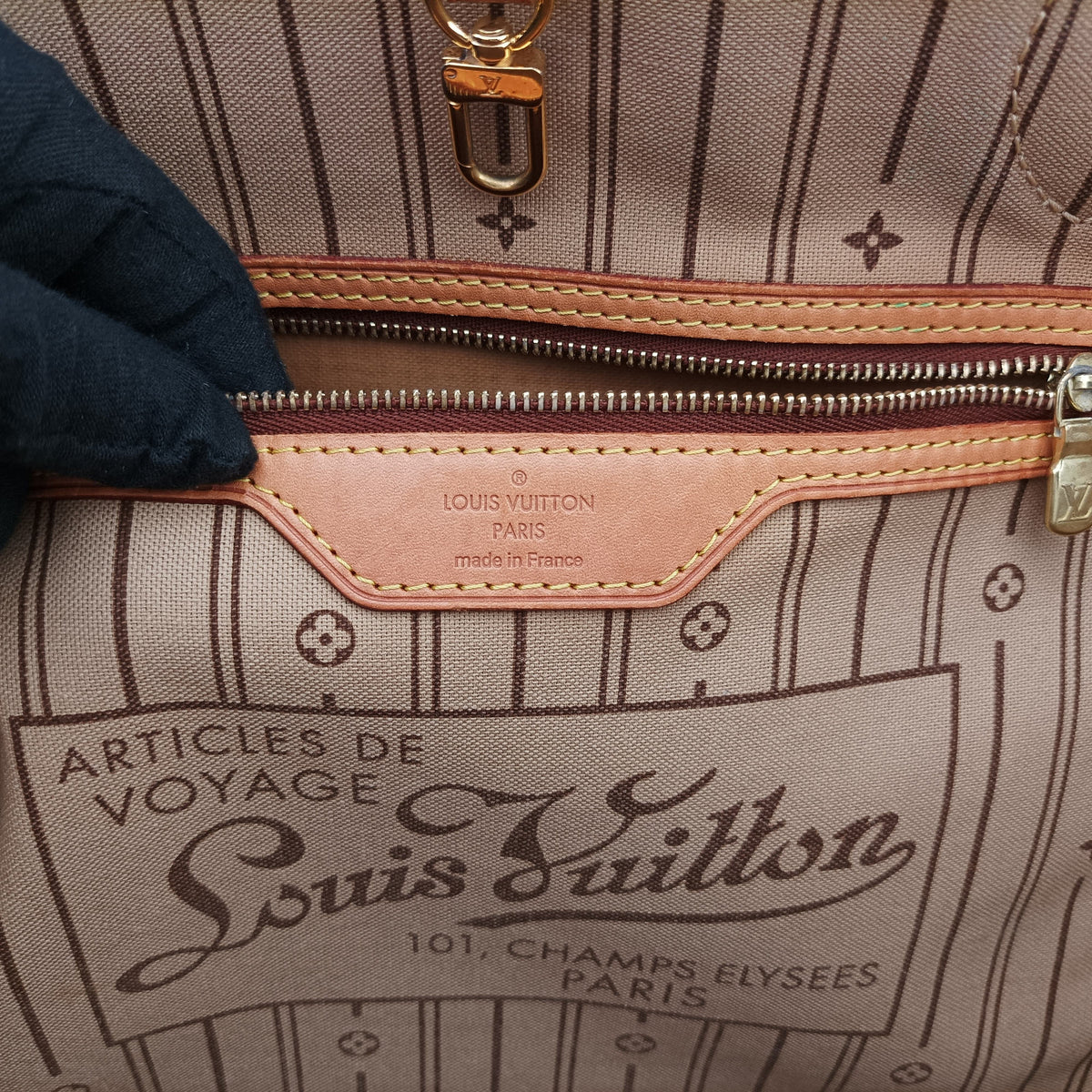 Pre-owned Louis Vuitton NEVERFULLMM Brown Monogram Canvas M40156 handbag | stylenewstar