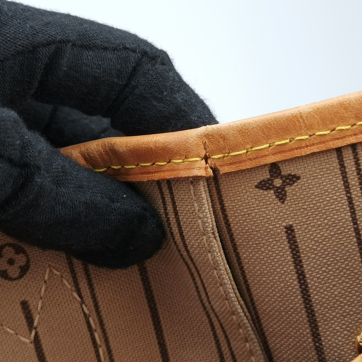 Pre-owned Louis Vuitton NEVERFULLMM Brown Monogram Canvas M40156 handbag | stylenewstar