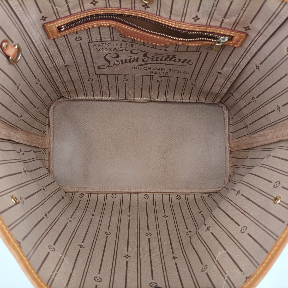 Pre-owned Louis Vuitton NEVERFULLMM Brown Monogram Canvas M40156 handbag | stylenewstar