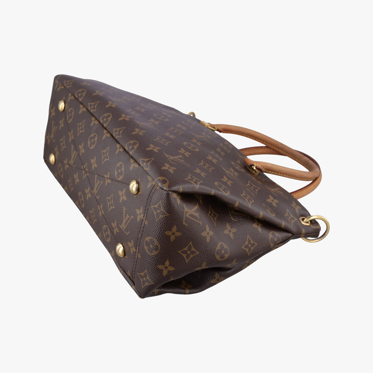 Secondhand Louis Vuitton PALLAS brown×Rose Monogram Canvas×calf leather M41147 shoulderbag | stylenewstar