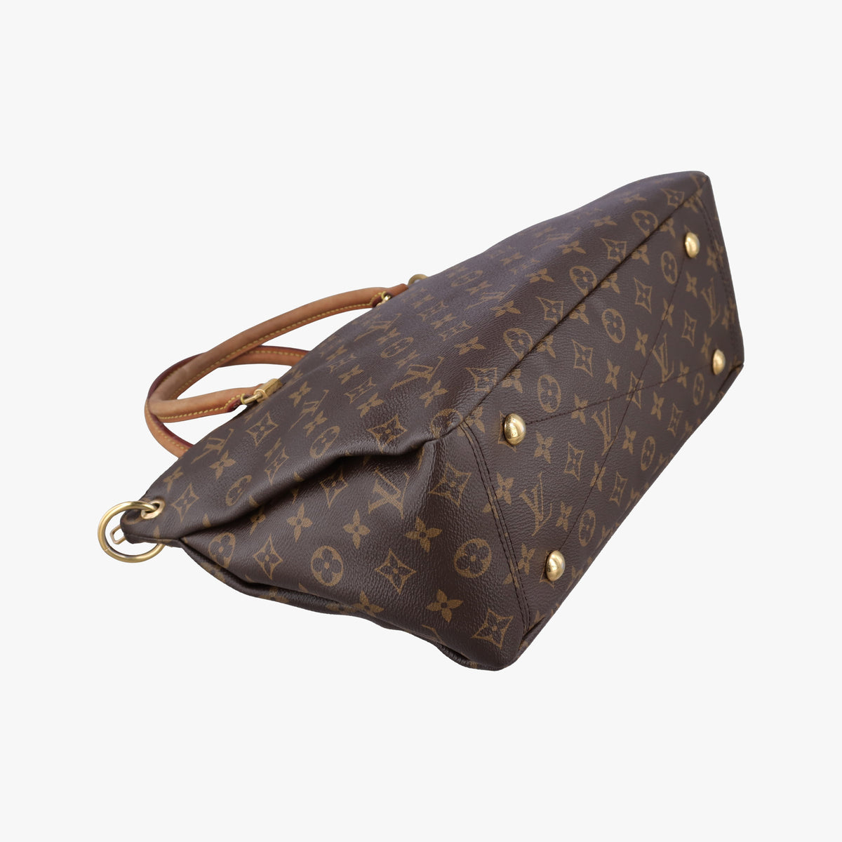 Secondhand Louis Vuitton PALLAS brown×Rose Monogram Canvas×calf leather M41147 shoulderbag | stylenewstar