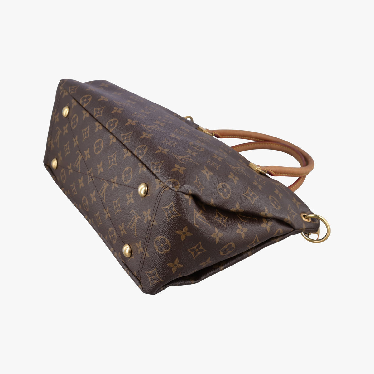 Secondhand Louis Vuitton PALLAS brown×Rose Monogram Canvas×calf leather M41147 shoulderbag | stylenewstar