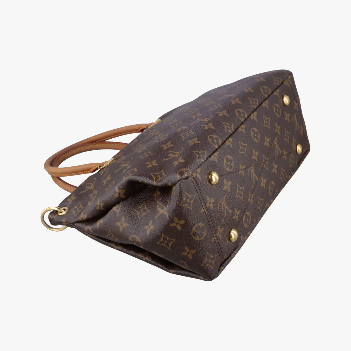 Secondhand Louis Vuitton PALLAS brown×Rose Monogram Canvas×calf leather M41147 shoulderbag | stylenewstar