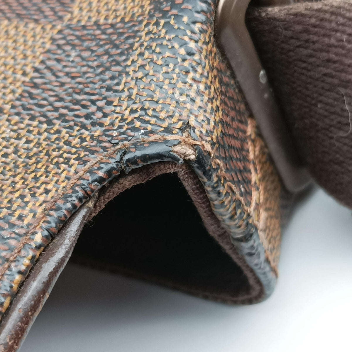 Secondhand Louis Vuitton BROOKLYN MM EBENE Damier Canvas N51211 shoulderbag | stylenewstar