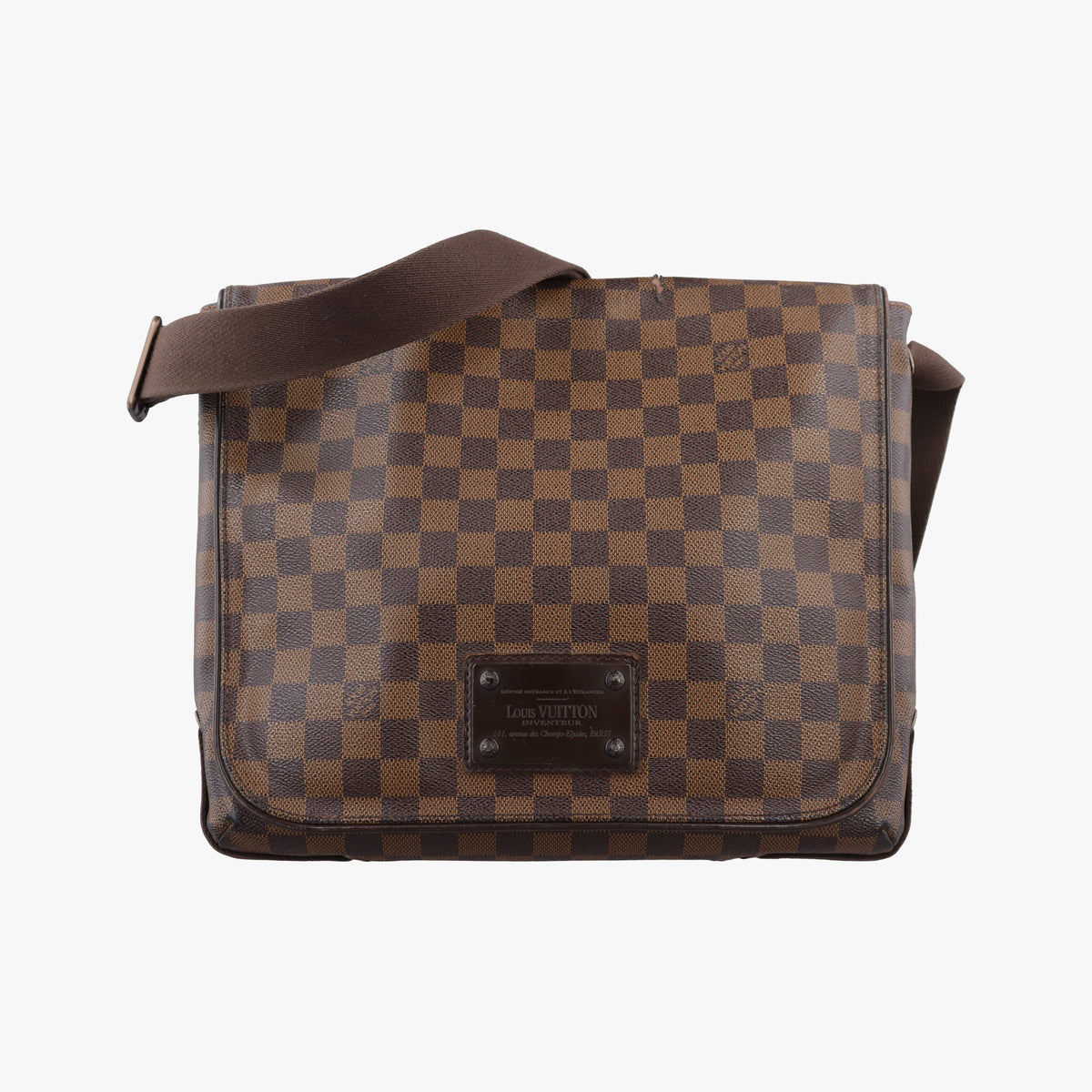 Secondhand Louis Vuitton BROOKLYN MM EBENE Damier Canvas N51211 shoulderbag | stylenewstar