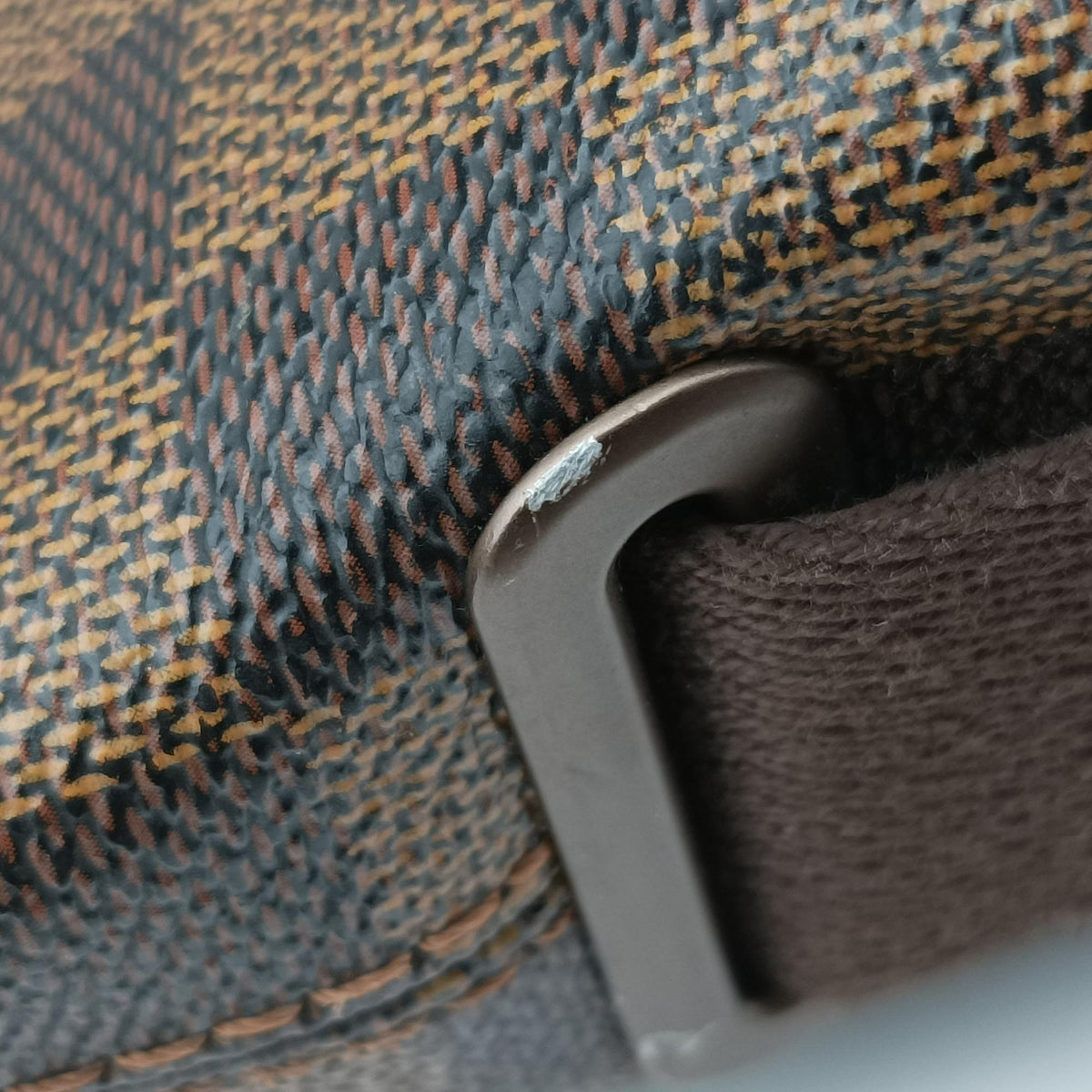 Secondhand Louis Vuitton BROOKLYN MM EBENE Damier Canvas N51211 shoulderbag | stylenewstar