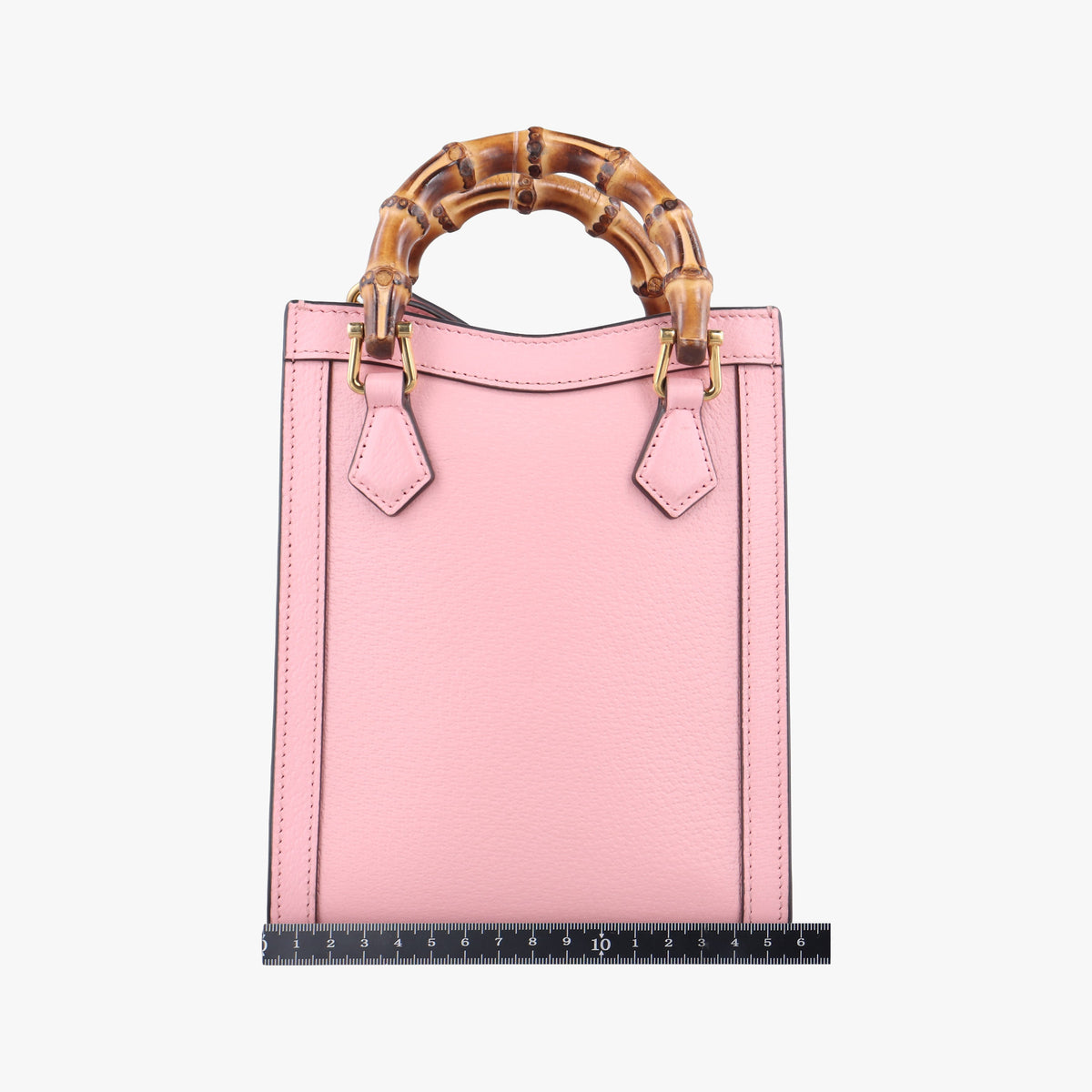 Pre-owned Gucci Diana Bamboo Mini Pink Leather 739079 shoulderbag | stylenewstar