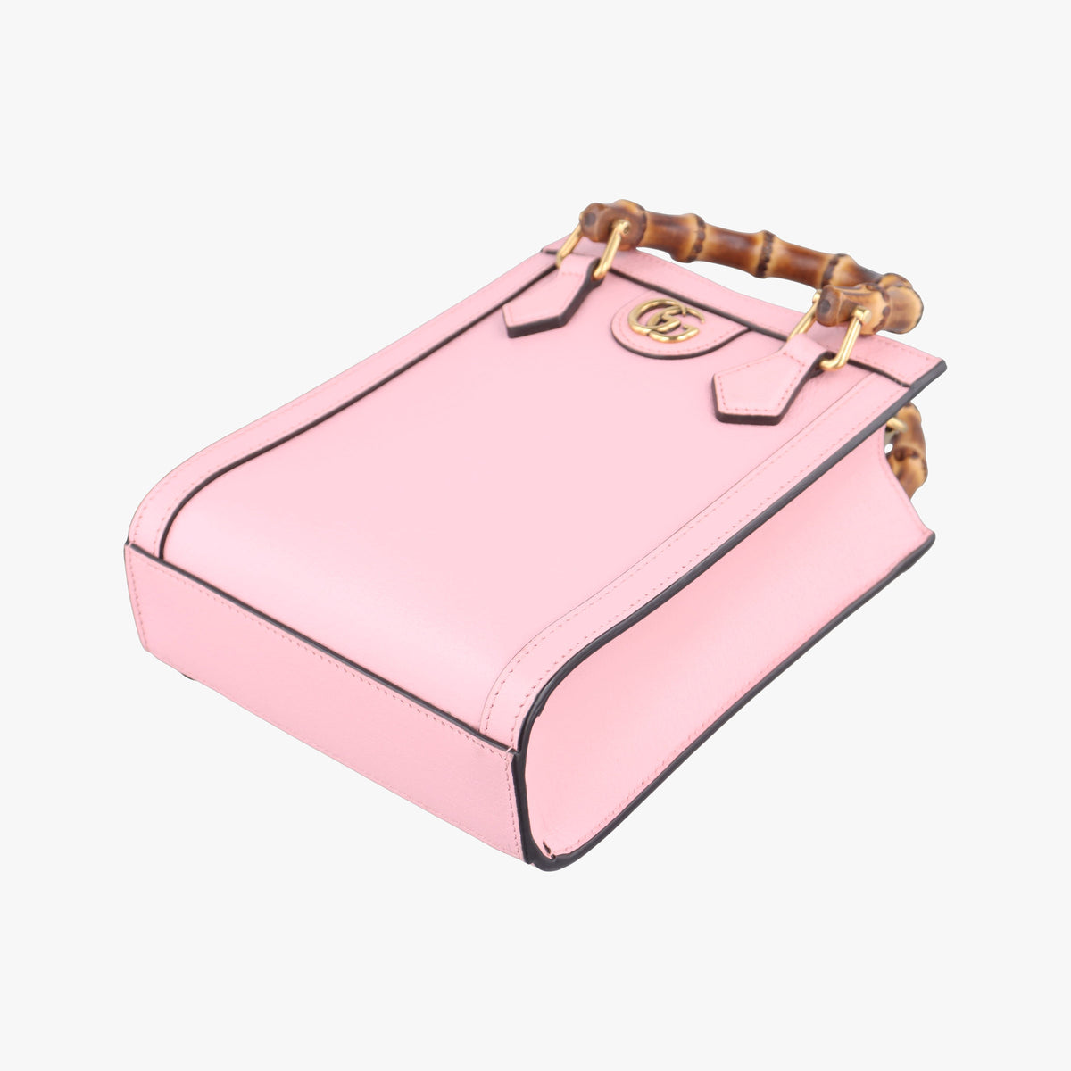 Pre-owned Gucci Diana Bamboo Mini Pink Leather 739079 shoulderbag | stylenewstar
