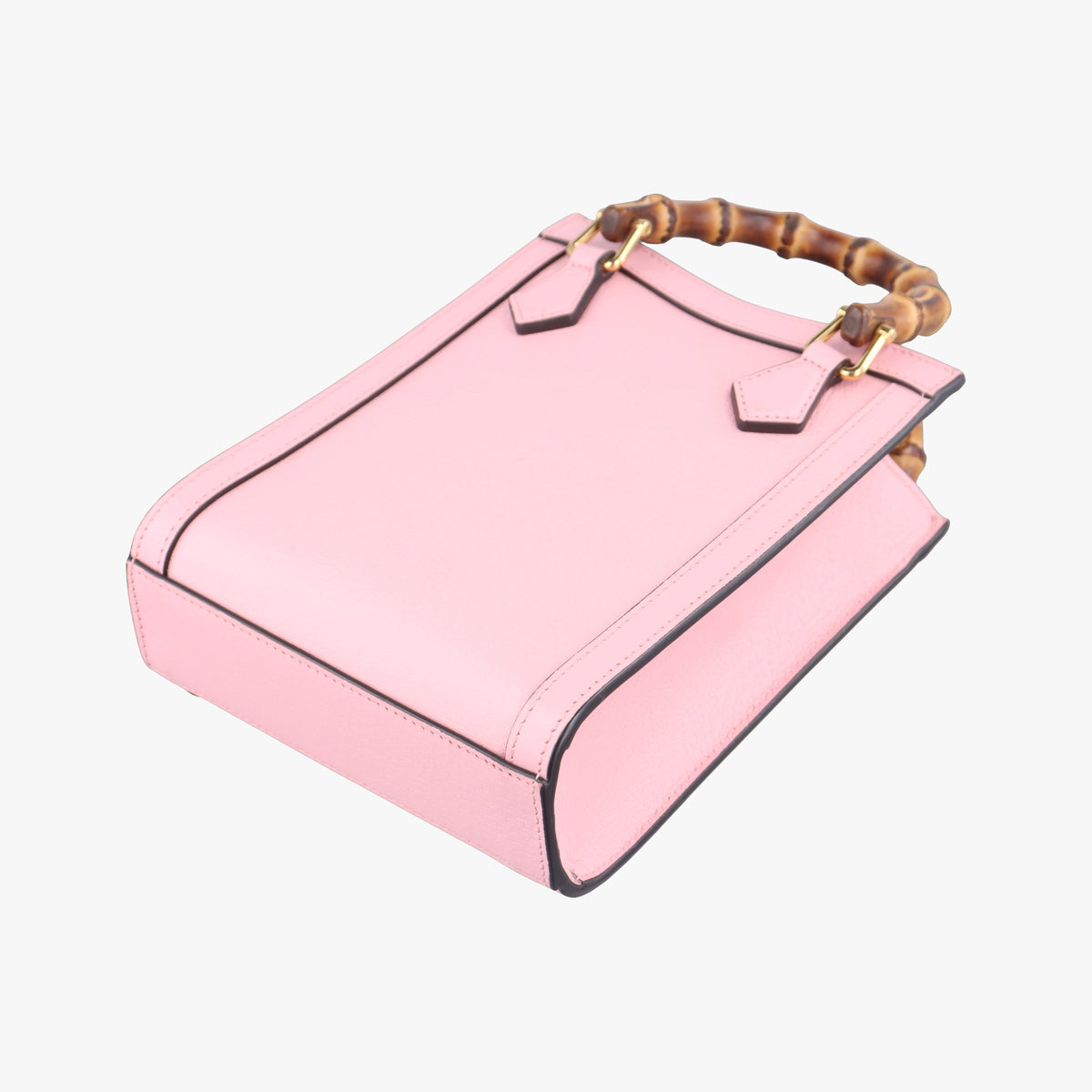 Pre-owned Gucci Diana Bamboo Mini Pink Leather 739079 shoulderbag | stylenewstar