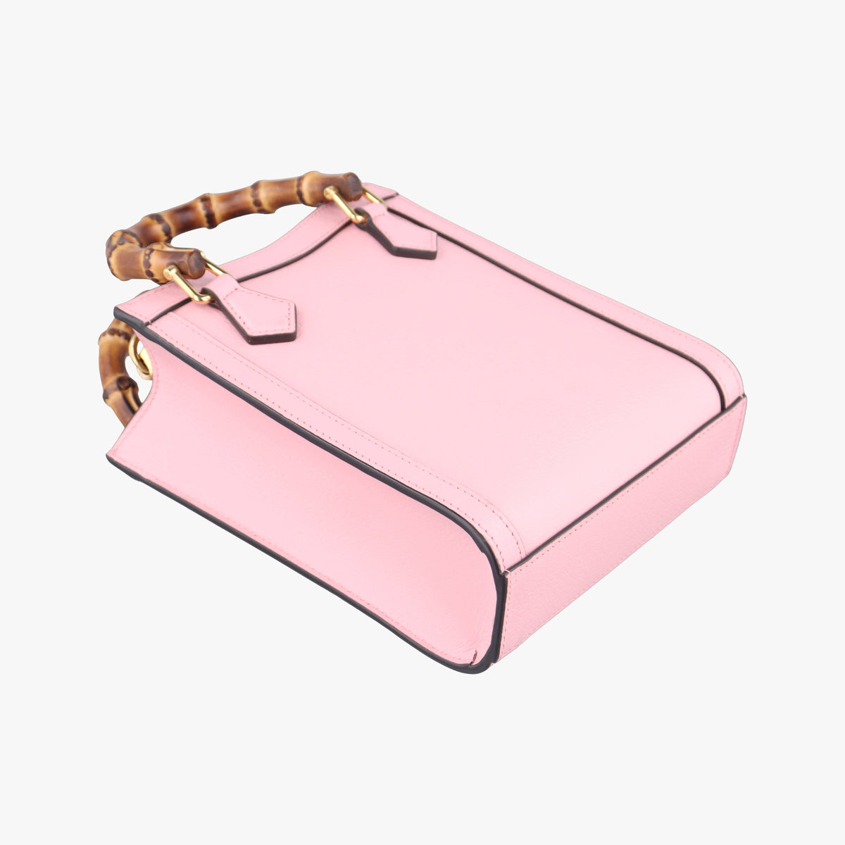 Pre-owned Gucci Diana Bamboo Mini Pink Leather 739079 shoulderbag | stylenewstar