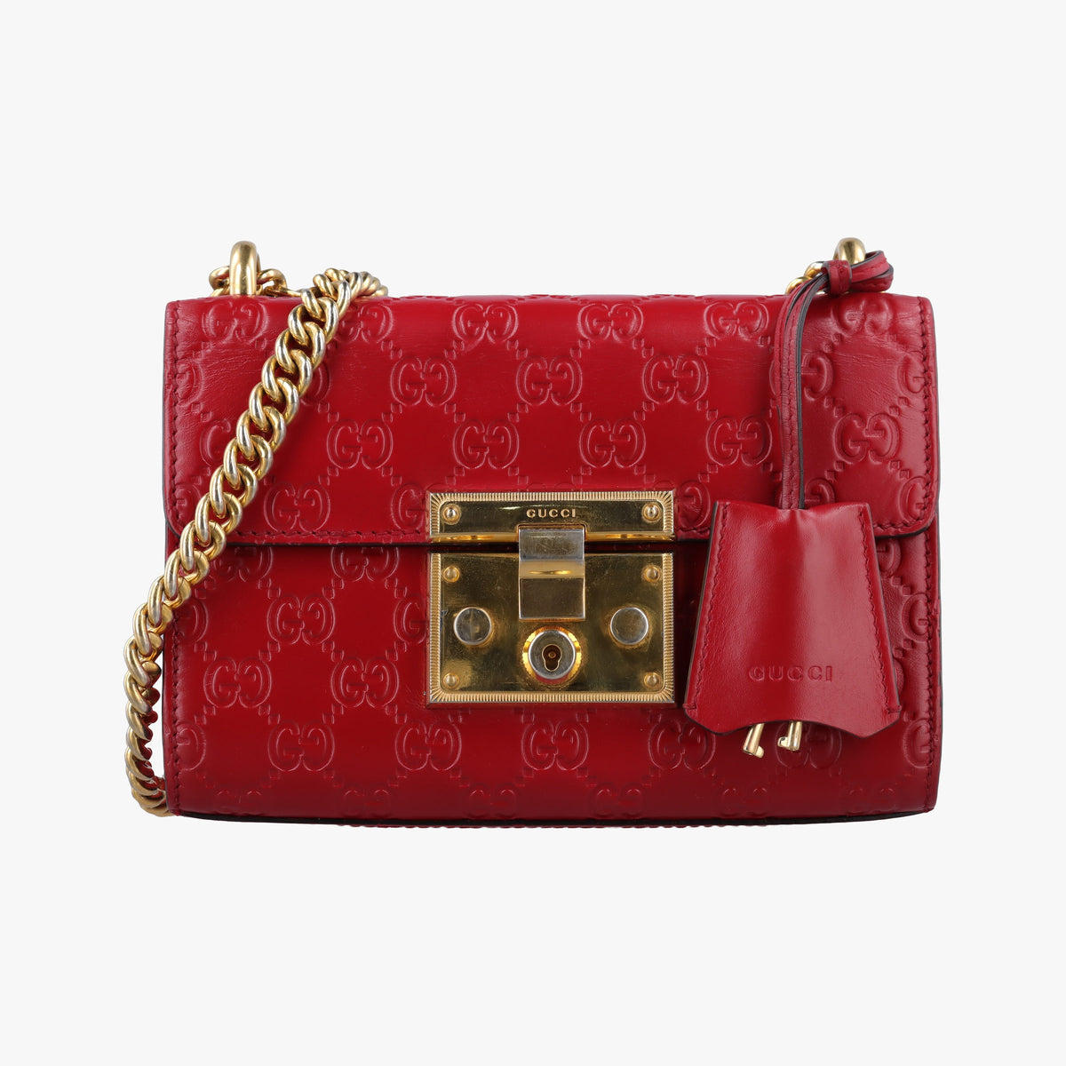 Vintage Gucci Padlock Red Leather 409487 shoulderbag | stylenewstar