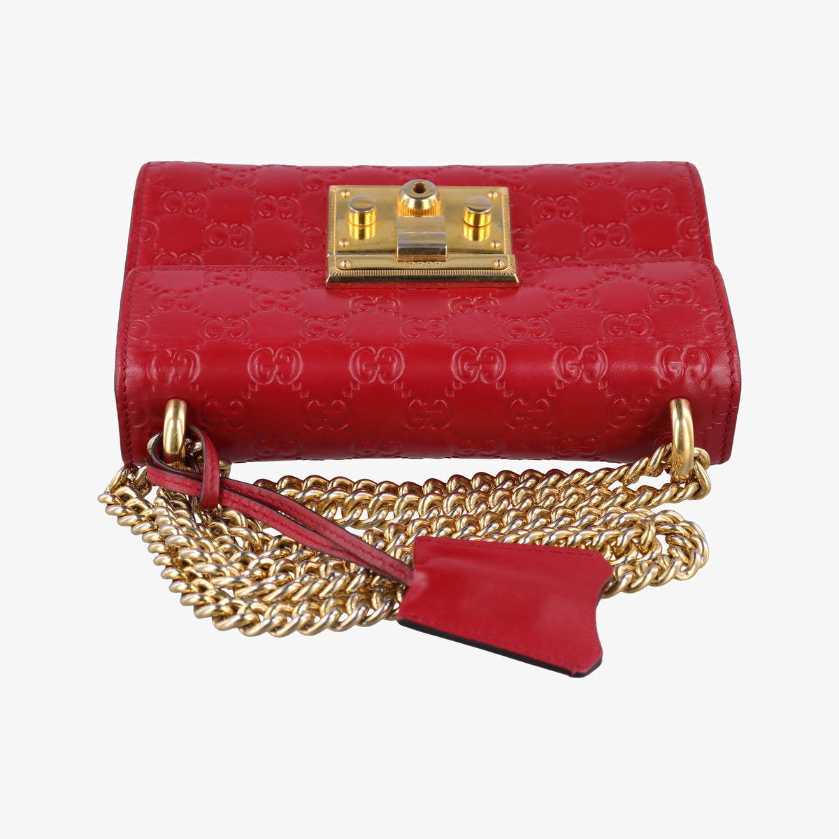 Vintage Gucci Padlock Red Leather 409487 shoulderbag | stylenewstar