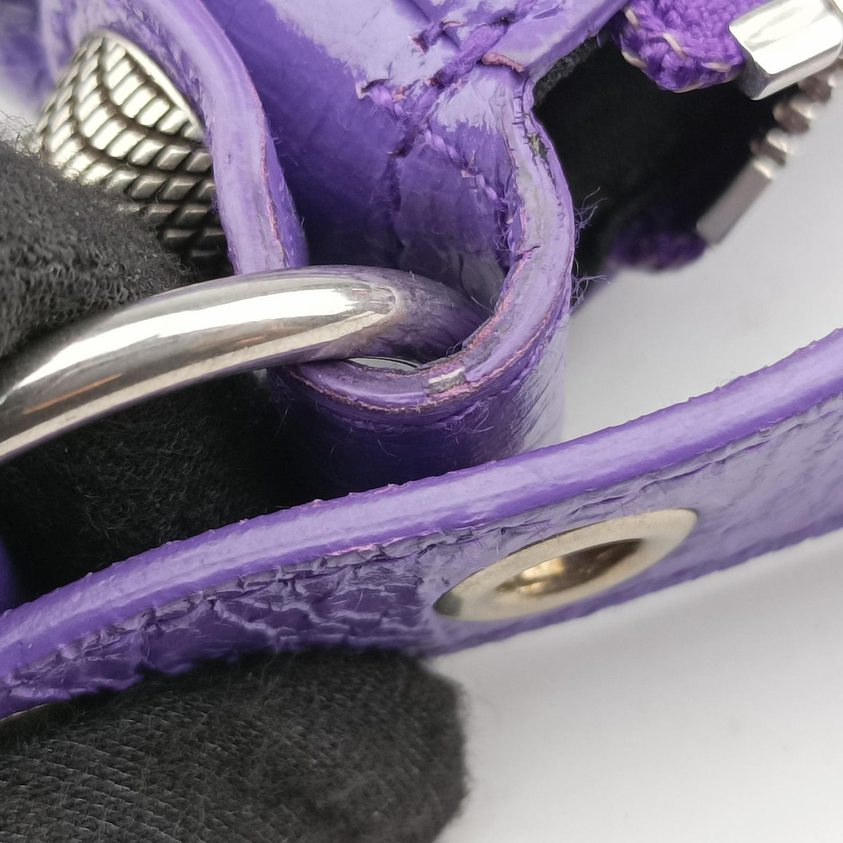 Pre-owned Balenciaga Le Cagole Purple cloth  shoulderbag | stylenewstar