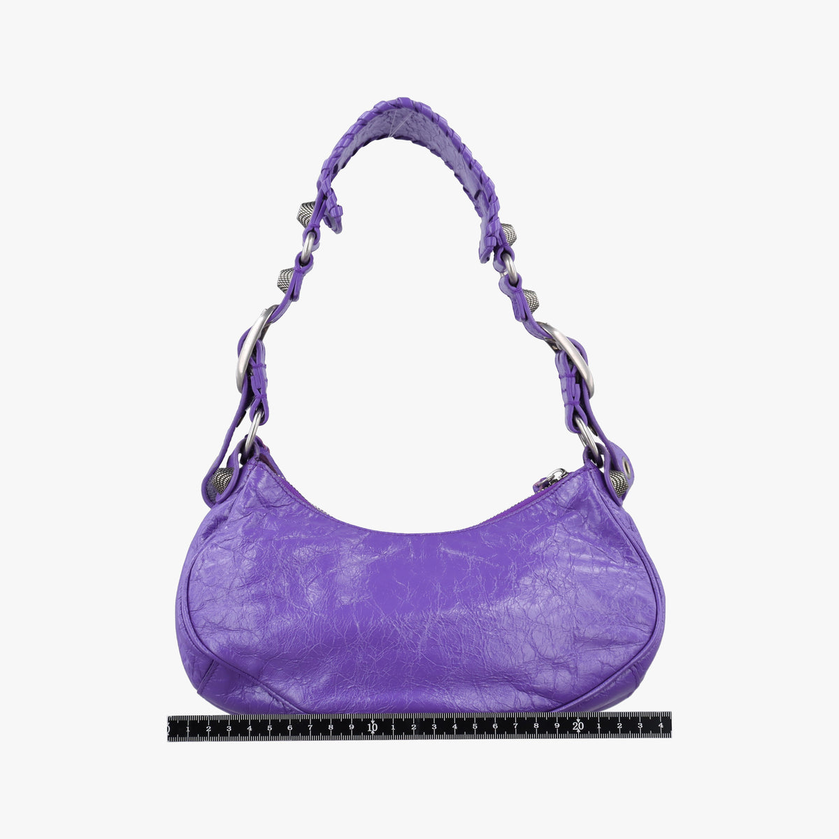 Pre-owned Balenciaga Le Cagole Purple cloth  shoulderbag | stylenewstar