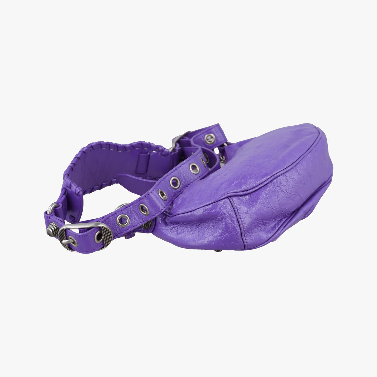 Pre-owned Balenciaga Le Cagole Purple cloth  shoulderbag | stylenewstar