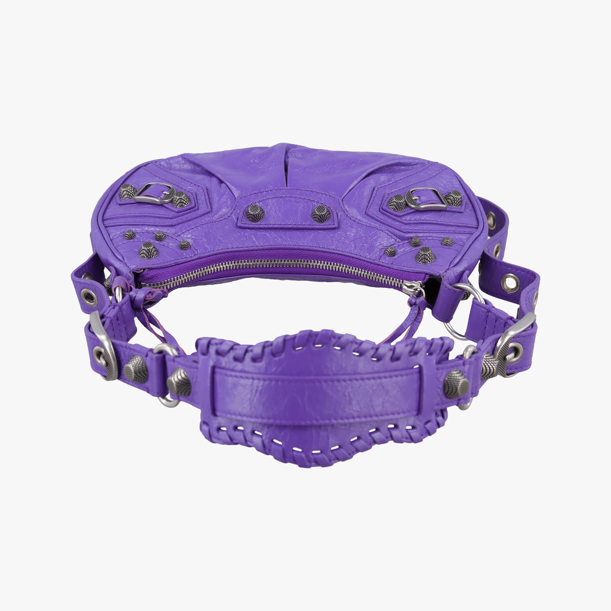 Pre-owned Balenciaga Le Cagole Purple cloth  shoulderbag | stylenewstar