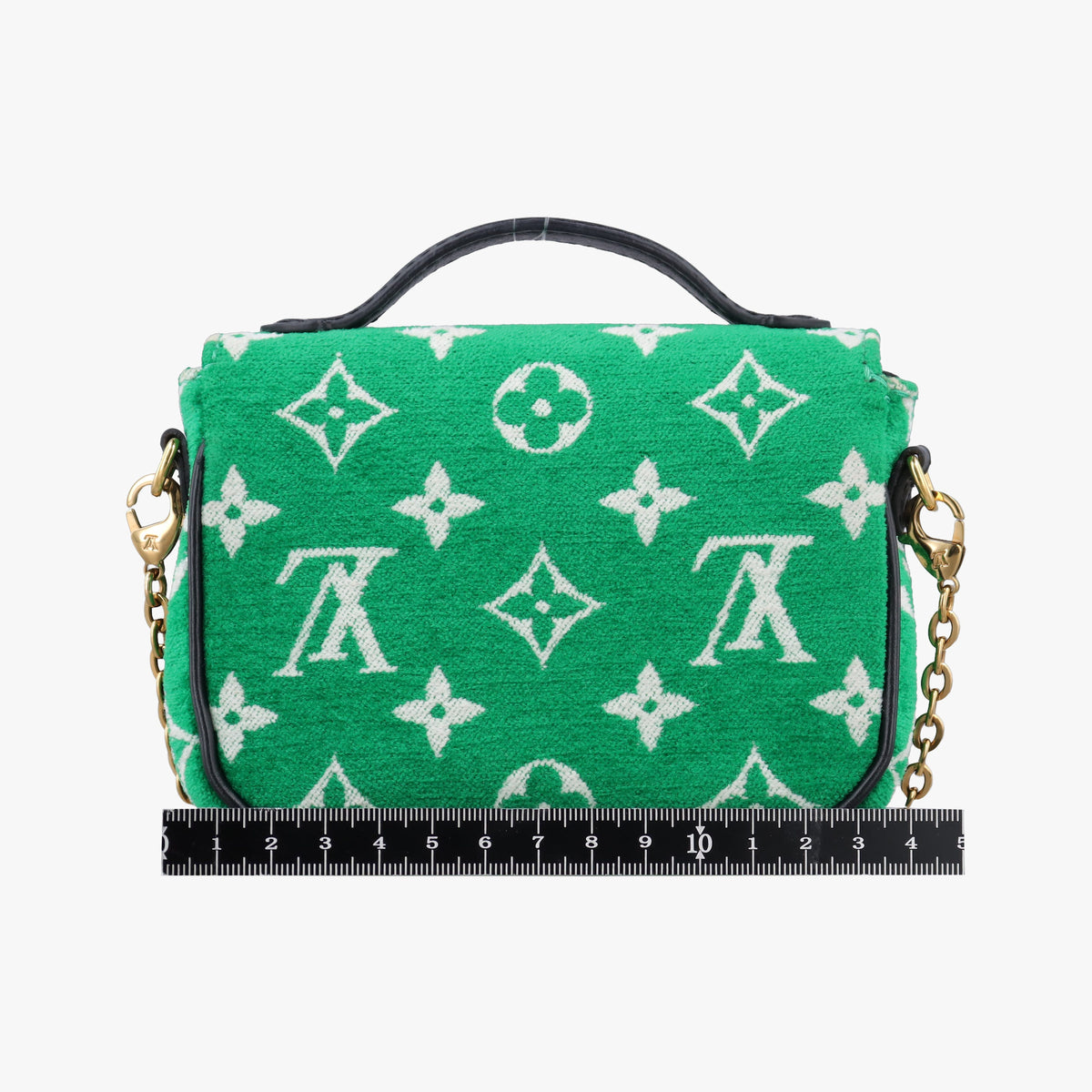 Secondhand Louis Vuitton Monogram Micro Metis Green x Black x White Velvet M81494 shoulderbag | stylenewstar