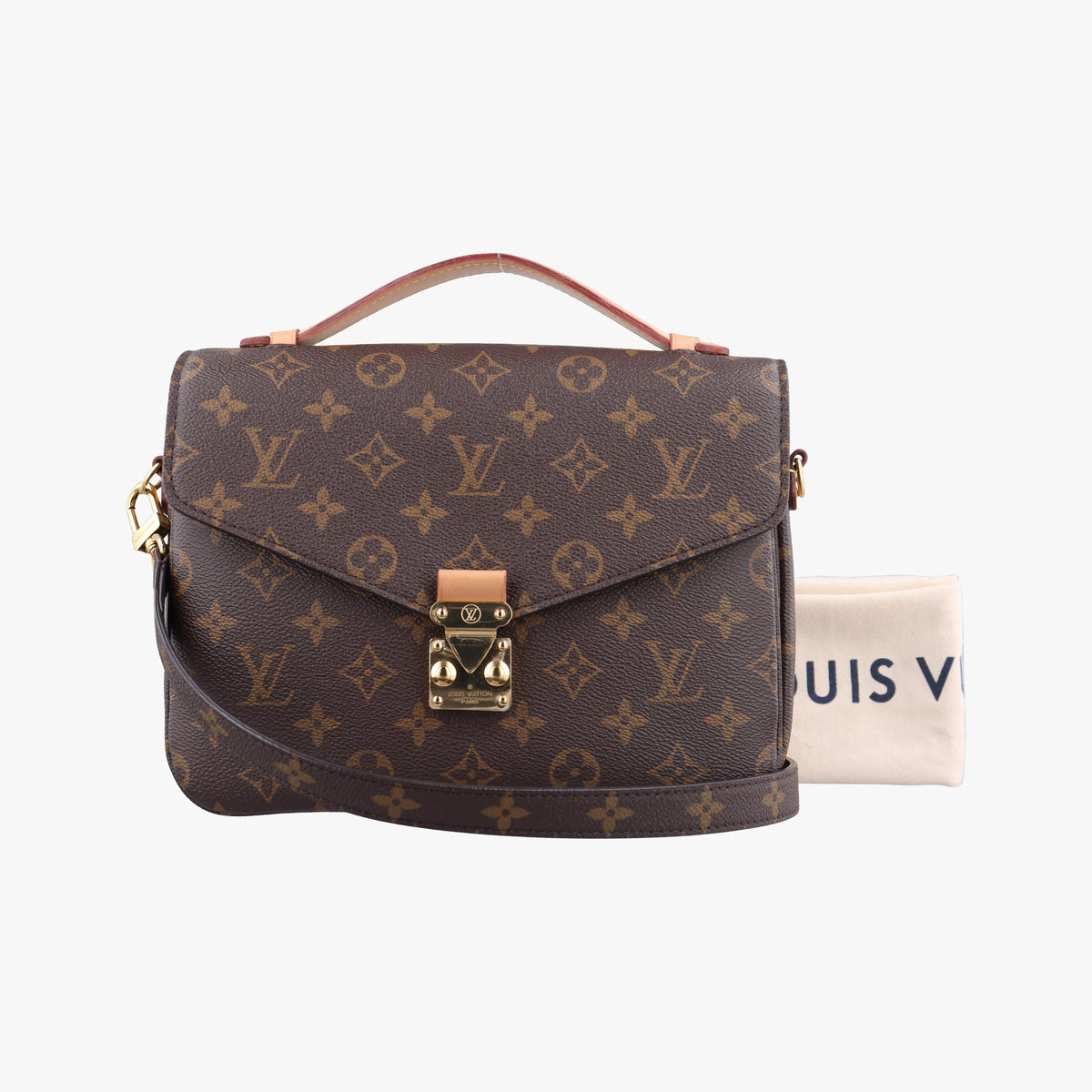 Pre-owned Louis Vuitton Pochette Metis MM Brown Monogram Canvas M44875 shoulderbag | stylenewstar