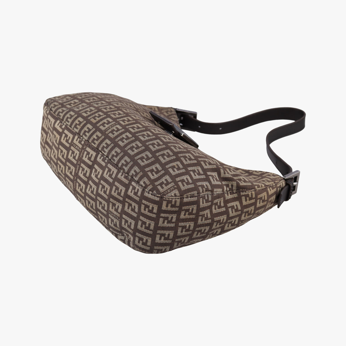Secondhand Fendi Zucchino Brown Canvas 8BR036 shoulderbag | stylenewstar