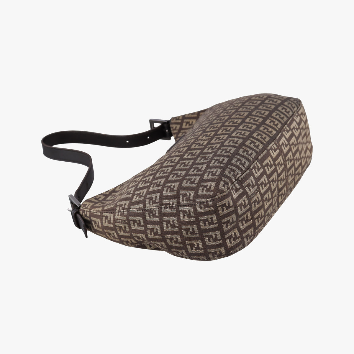 Secondhand Fendi Zucchino Brown Canvas 8BR036 shoulderbag | stylenewstar