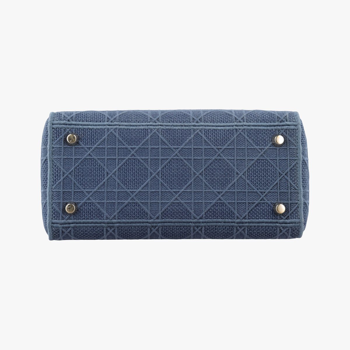 Secondhand Christian Dior Lady Dior D-lite Blue Jacquard  shoulderbag | stylenewstar