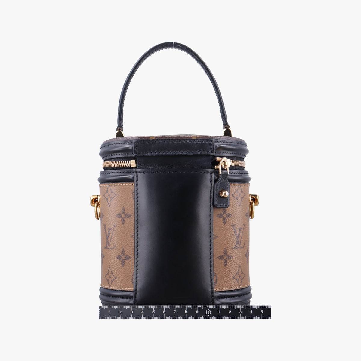 Secondhand Louis Vuitton Cannes Brown × Black Monogram Reverse Giant M43986 shoulderbag | stylenewstar