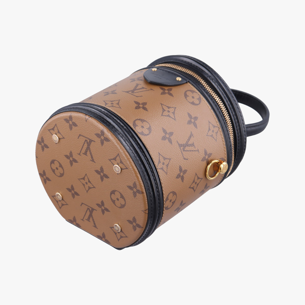 Secondhand Louis Vuitton Cannes Brown × Black Monogram Reverse Giant M43986 shoulderbag | stylenewstar