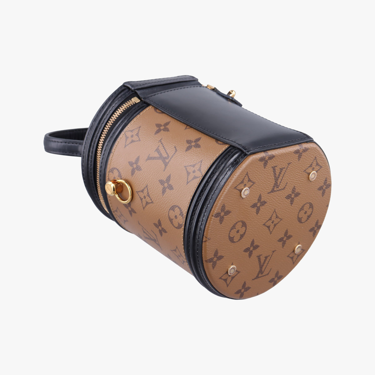 Secondhand Louis Vuitton Cannes Brown × Black Monogram Reverse Giant M43986 shoulderbag | stylenewstar