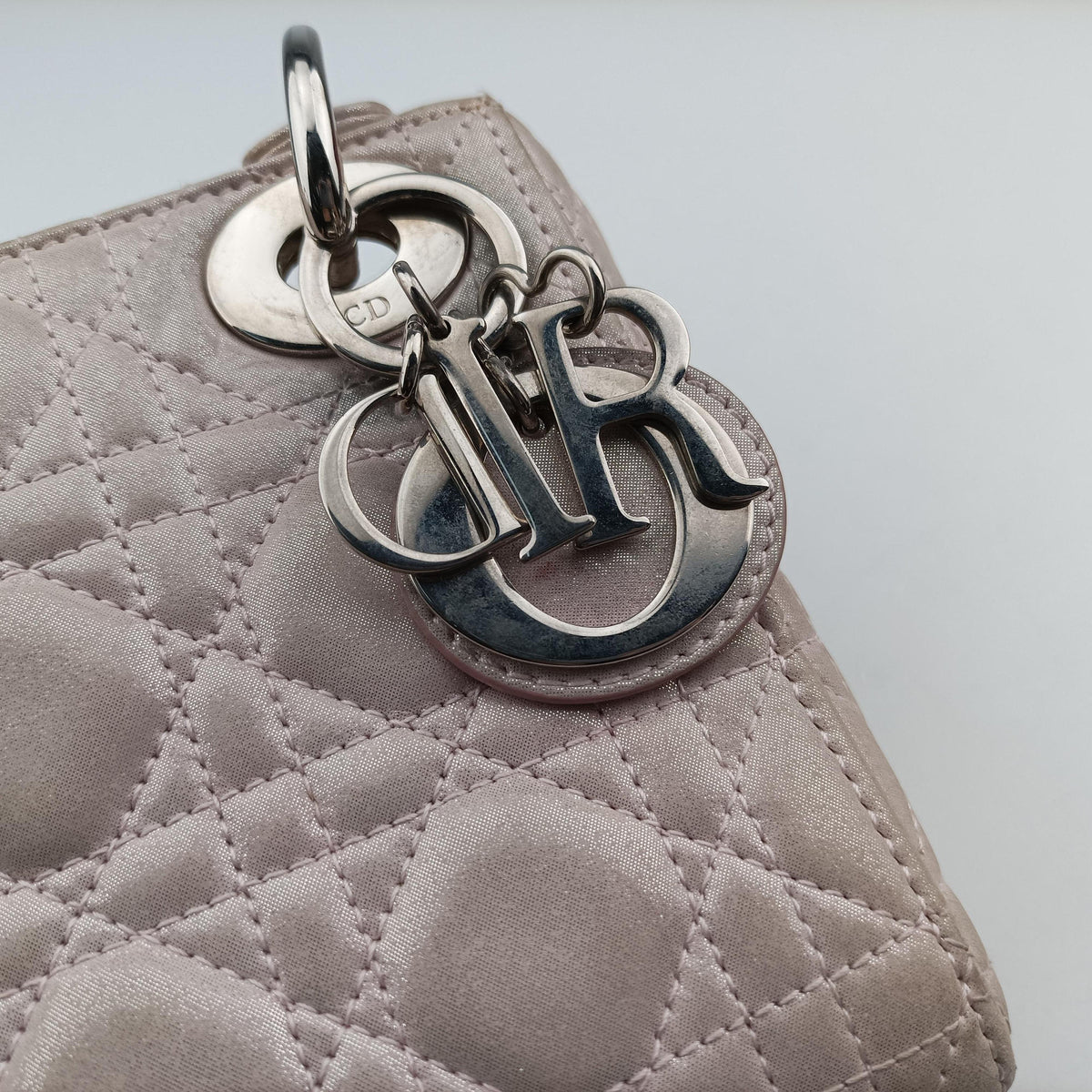 Pre-owned Christian Dior Lady Dior Pink Leather  shoulderbag | stylenewstar