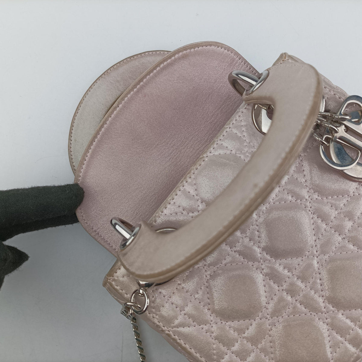 Pre-owned Christian Dior Lady Dior Pink Leather  shoulderbag | stylenewstar