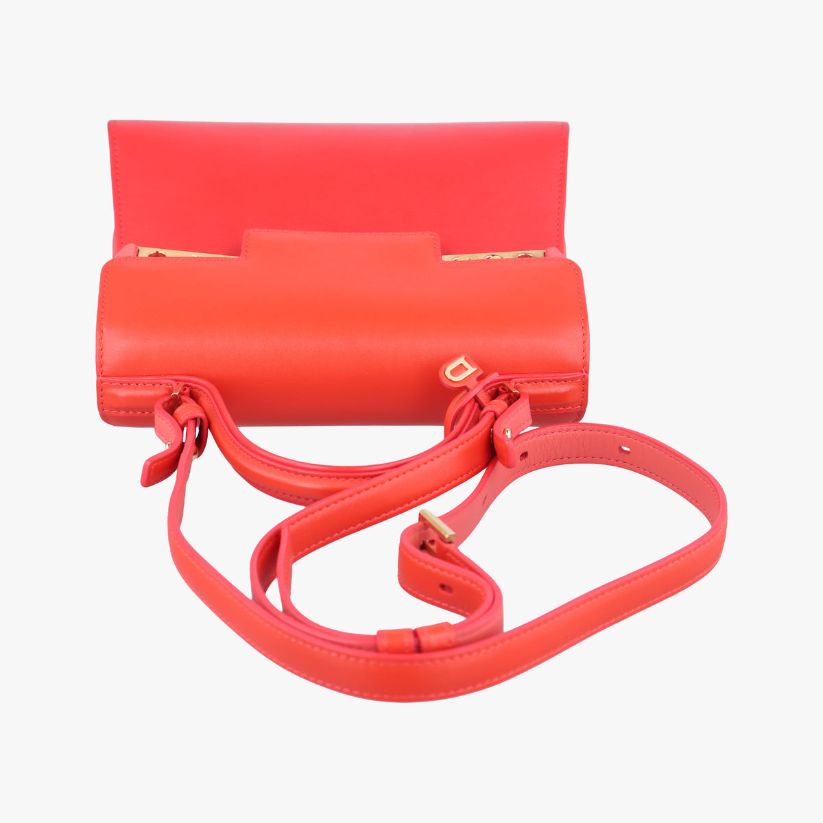 Pre-owned Delvaux Tempete Orange leather  shoulderbag | stylenewstar