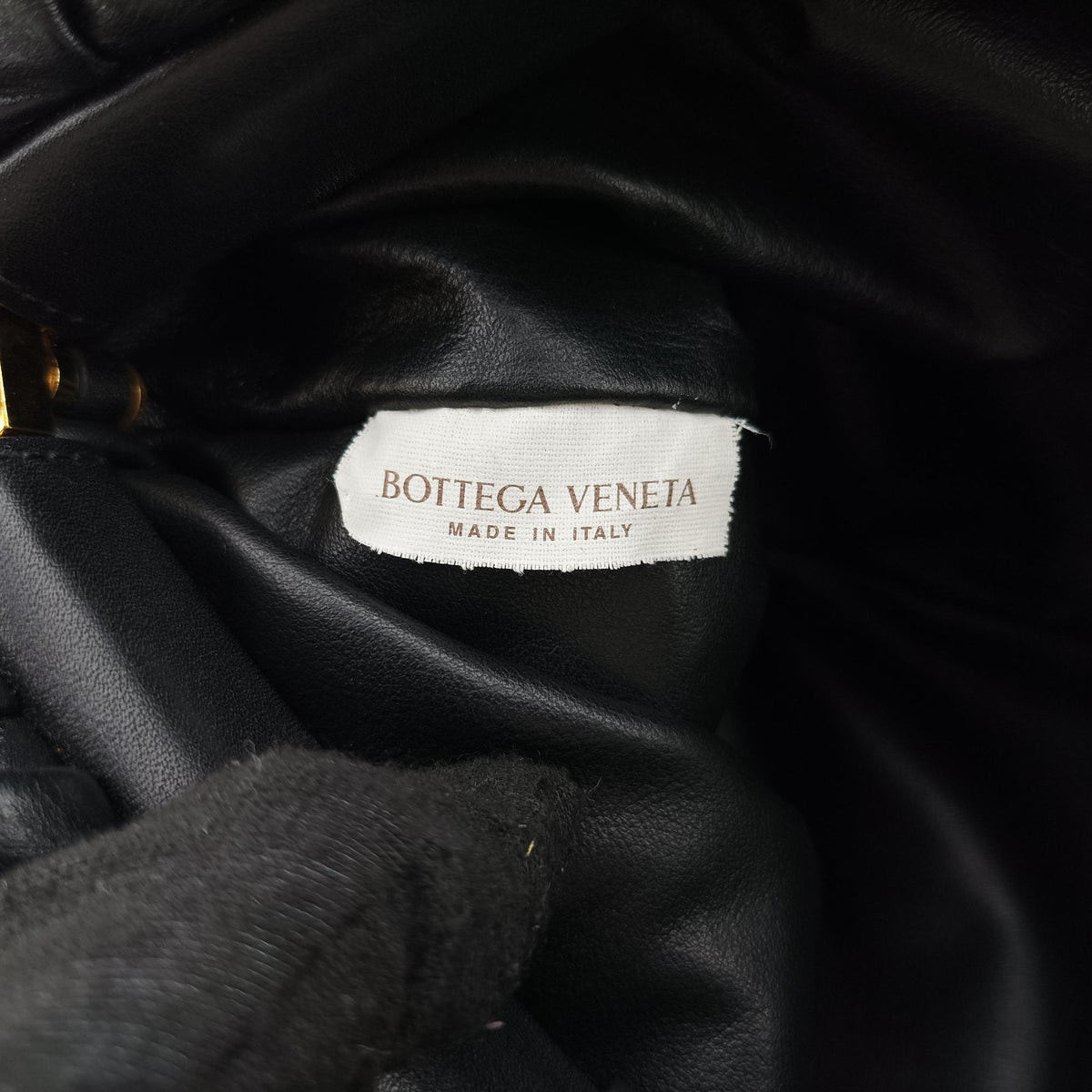 Vintage Bottega Veneta THE Chain Pouch Black lambskin  shoulderbag | stylenewstar