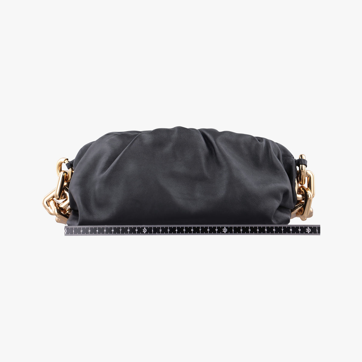 Vintage Bottega Veneta THE Chain Pouch Black lambskin  shoulderbag | stylenewstar