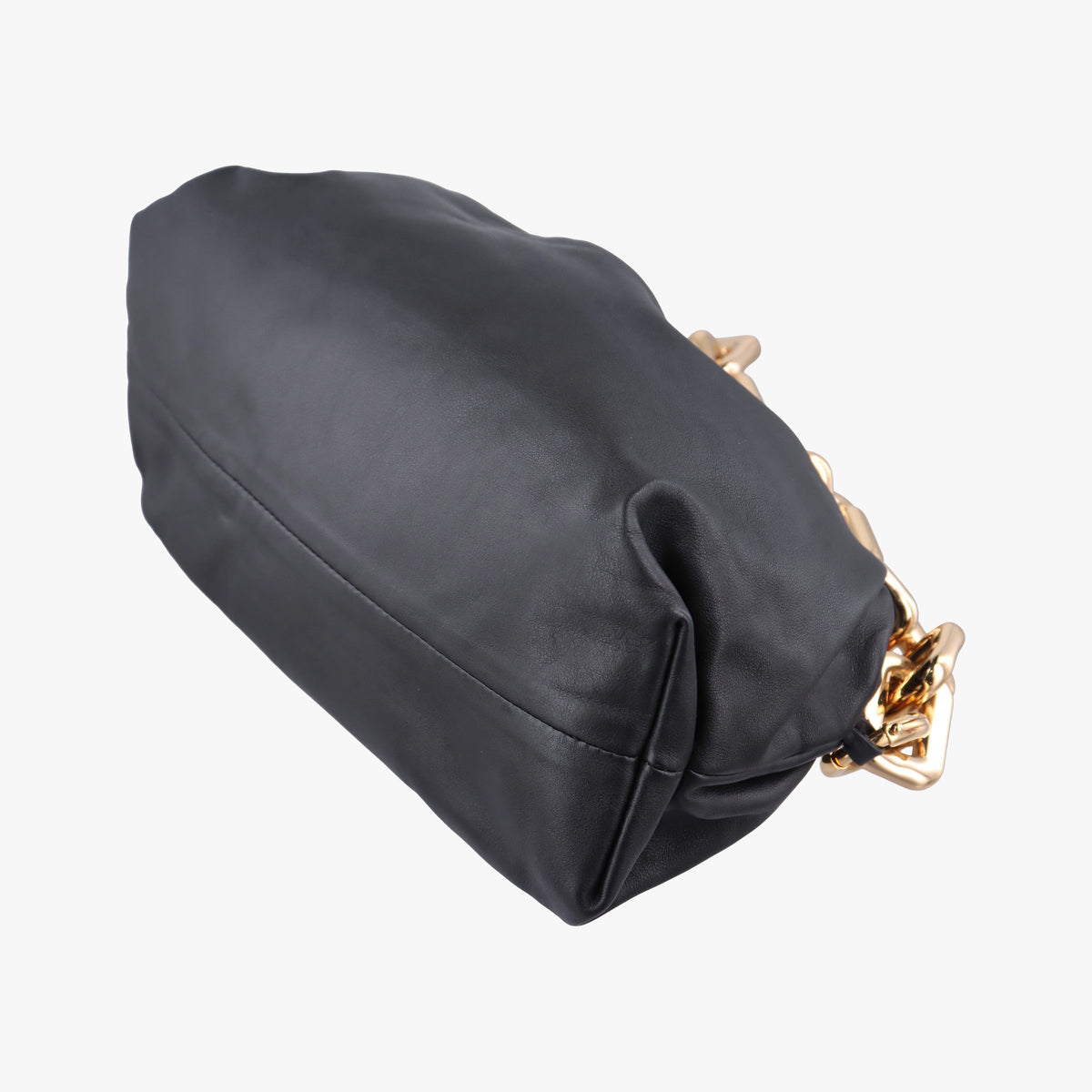 Vintage Bottega Veneta THE Chain Pouch Black lambskin  shoulderbag | stylenewstar