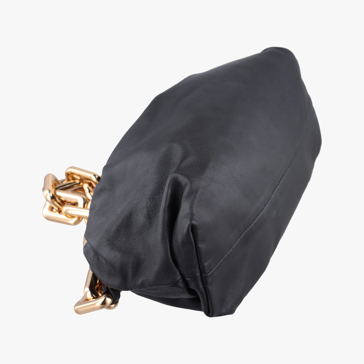 Vintage Bottega Veneta THE Chain Pouch Black lambskin  shoulderbag | stylenewstar