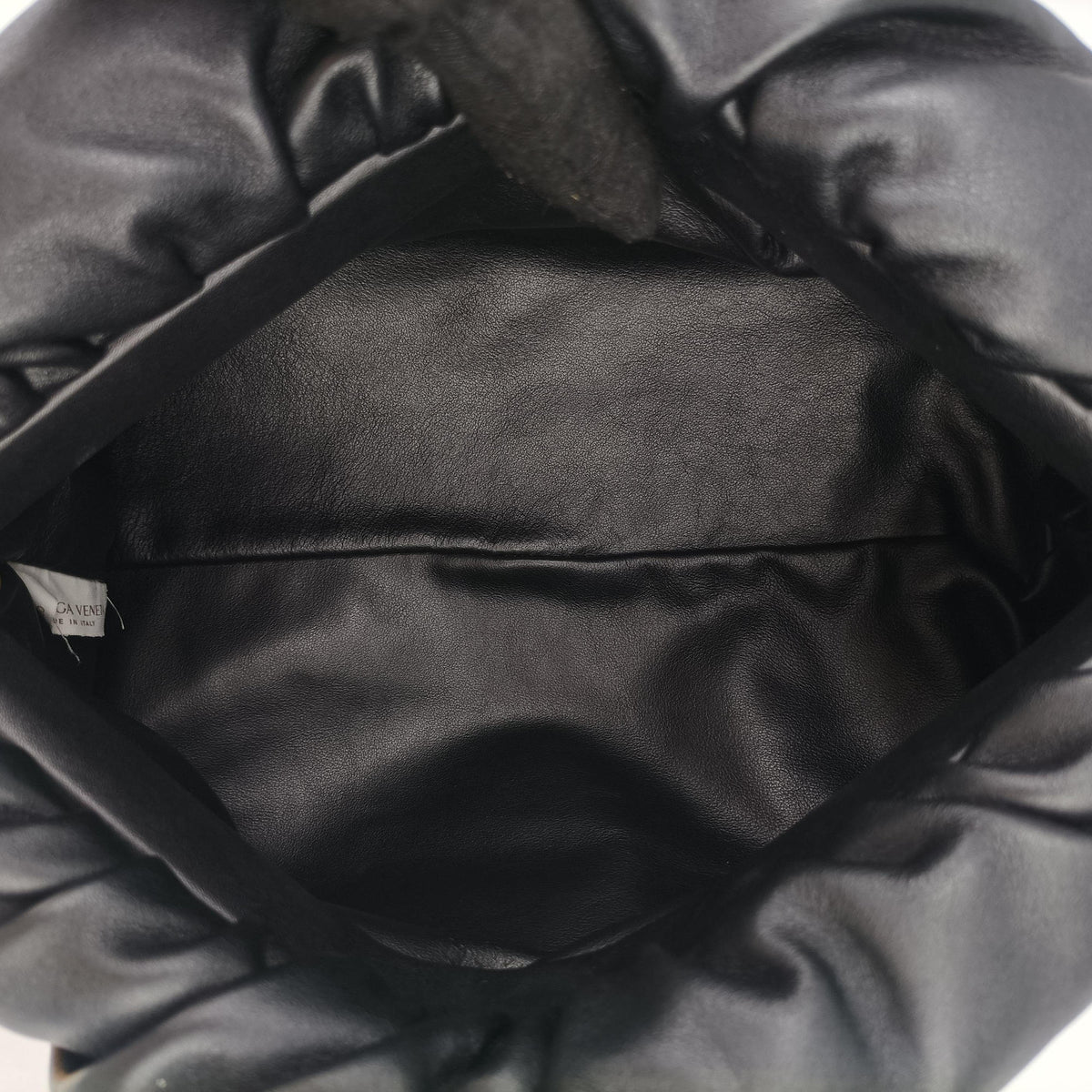 Vintage Bottega Veneta THE Chain Pouch Black lambskin  shoulderbag | stylenewstar