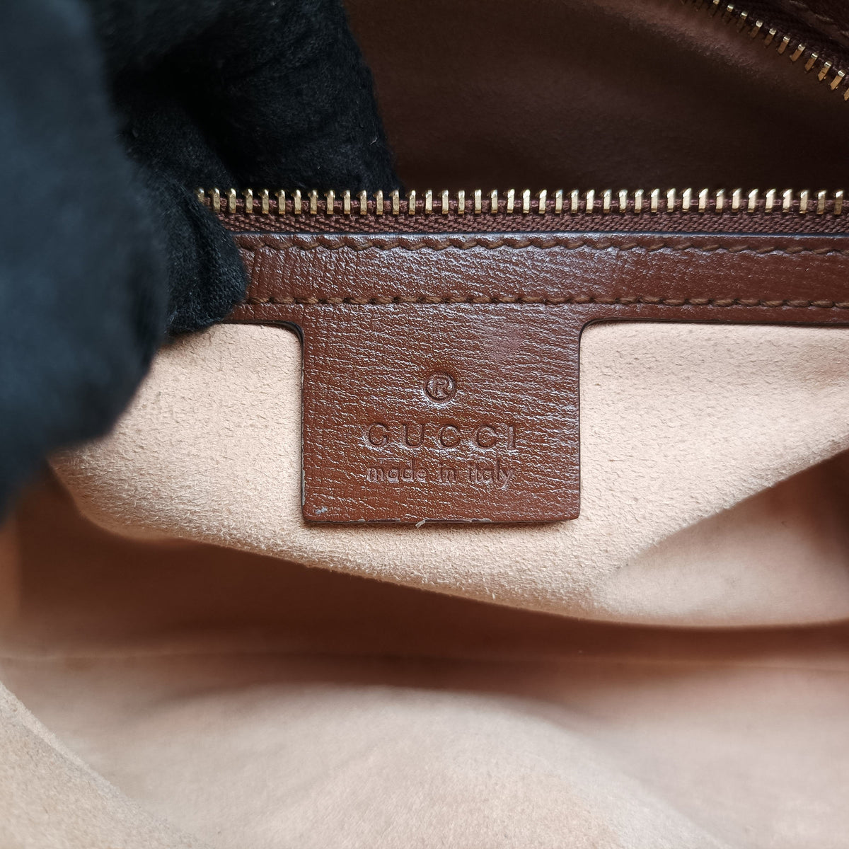 Pre-owned Gucci Horsebit 1955 beige×brown PVC coated canvas ×Leather 645454 shoulderbag | stylenewstar