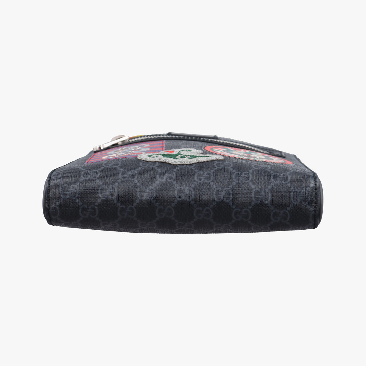 Pre-owned Gucci GG Supreme Courrier Messenger Black×Multicolour PVC coated canvas×Leather 547751 shoulderbag | stylenewstar