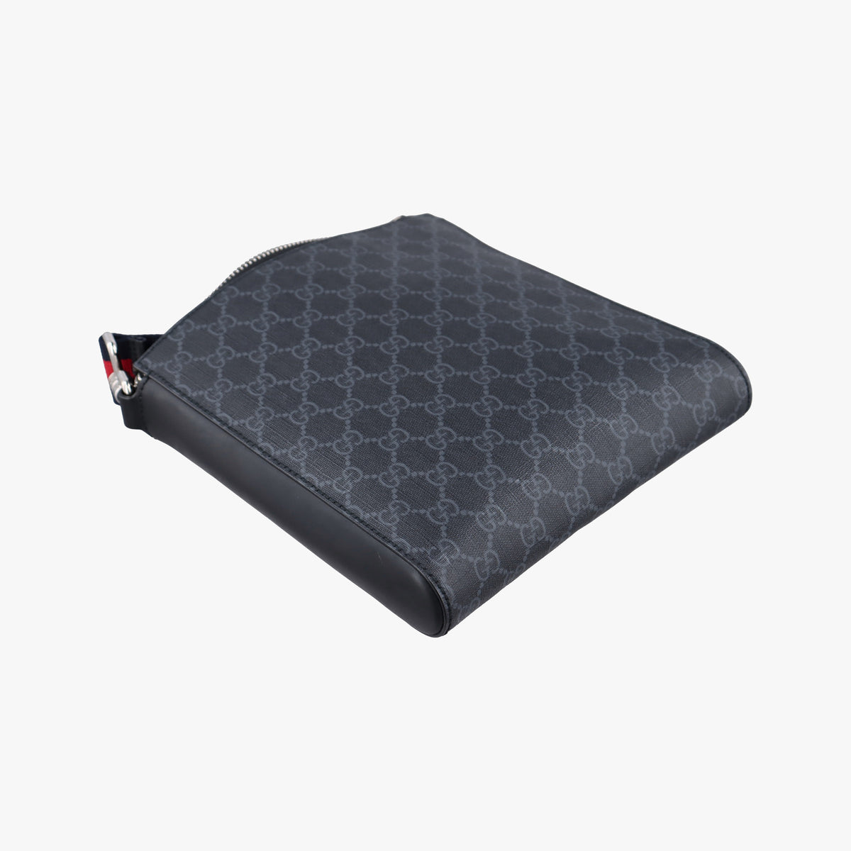 Pre-owned Gucci GG Supreme Courrier Messenger Black×Multicolour PVC coated canvas×Leather 547751 shoulderbag | stylenewstar