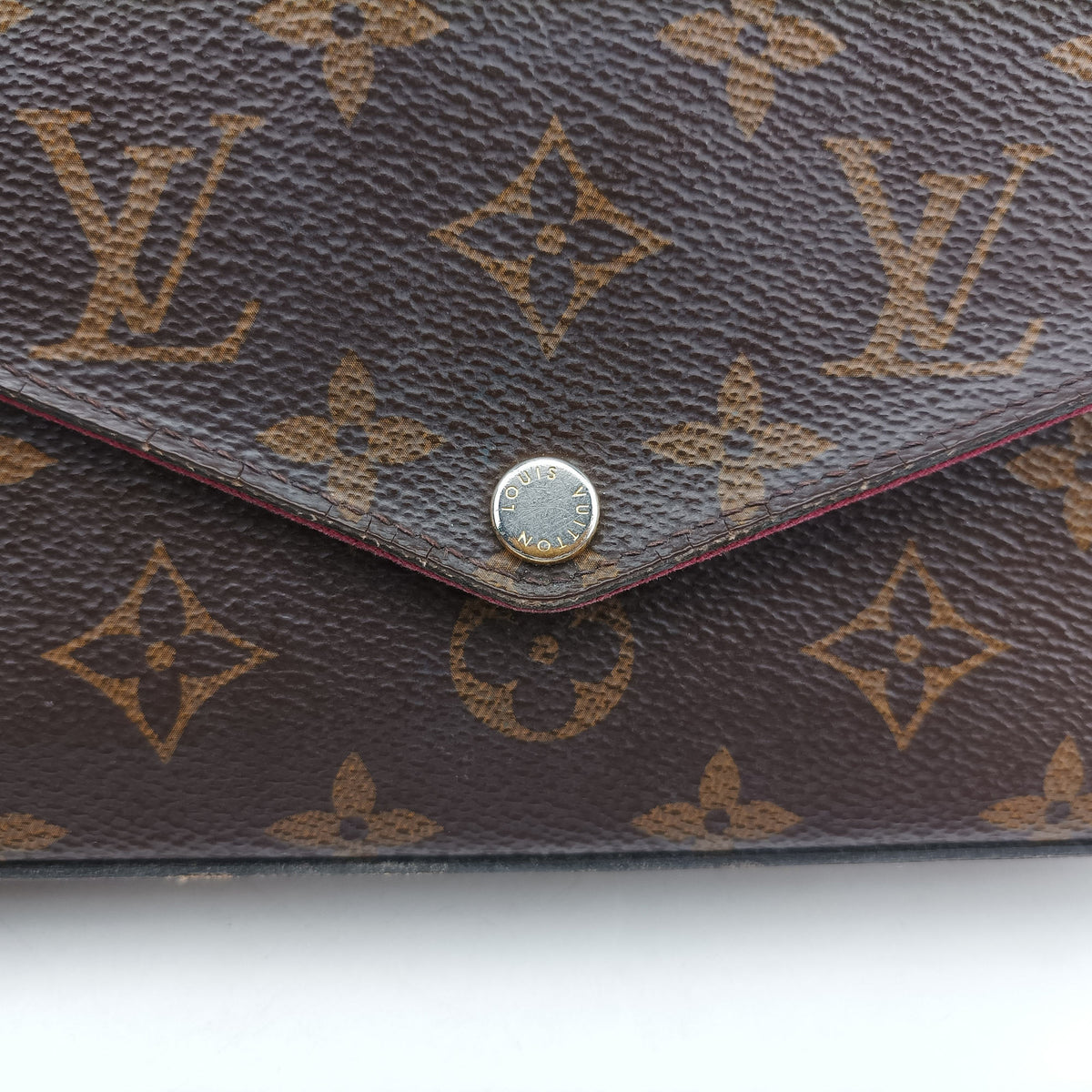 Pre-owned Louis Vuitton Pochette Felicie Brown Monogram canvas M61276 shoulderbag | stylenewstar