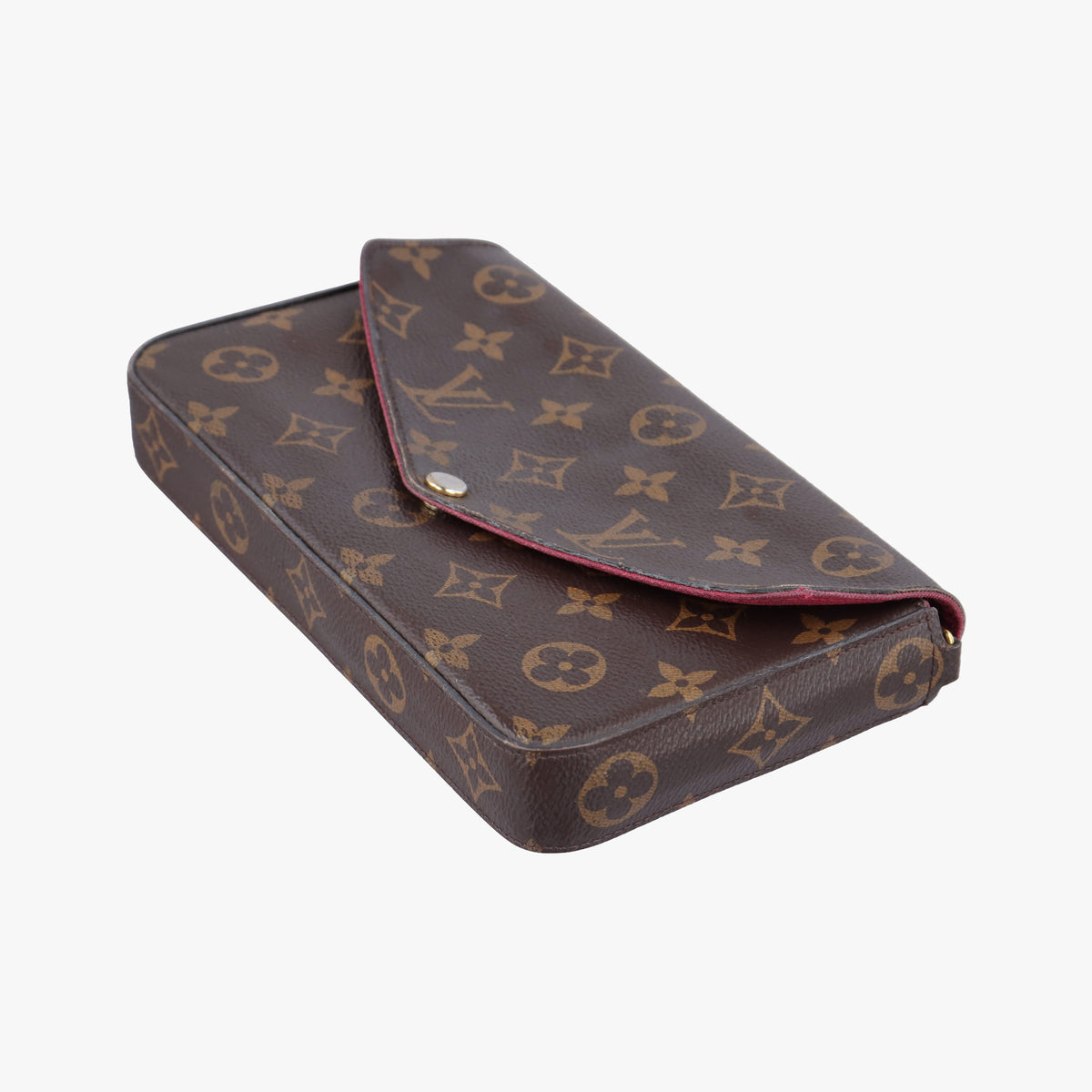 Pre-owned Louis Vuitton Pochette Felicie Brown Monogram canvas M61276 shoulderbag | stylenewstar