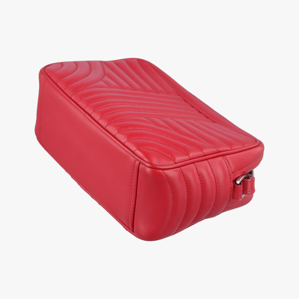 Pre-owned Prada Diagramme Red leather 1BH084 shoulderbag | stylenewstar