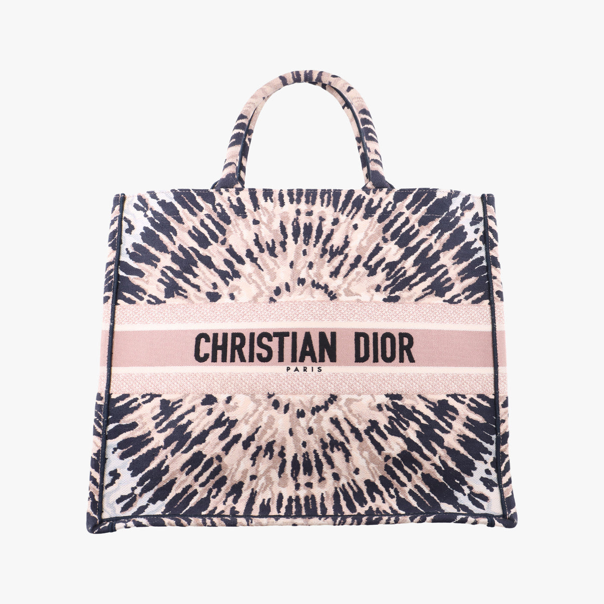 Pre-owned Christian Dior Book Tote Multicolor Jacquard  handbag | stylenewstar