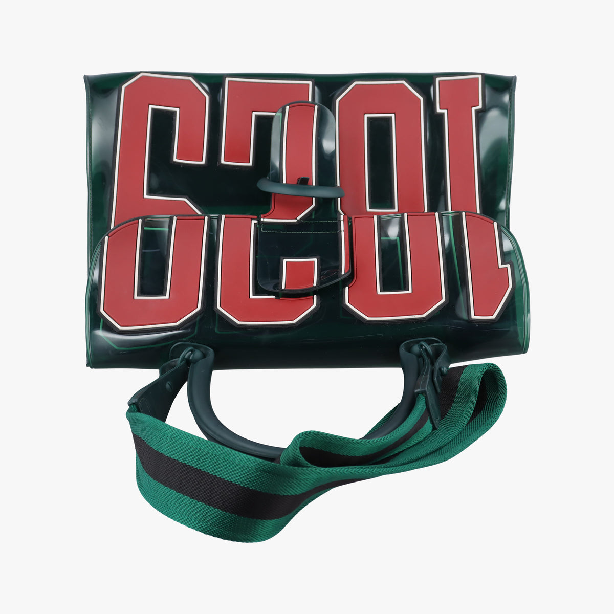 Pre-owned Delvaux The Hero Brillant Green PVC (Vinyl Chloride) × Rubber  shoulderbag | stylenewstar