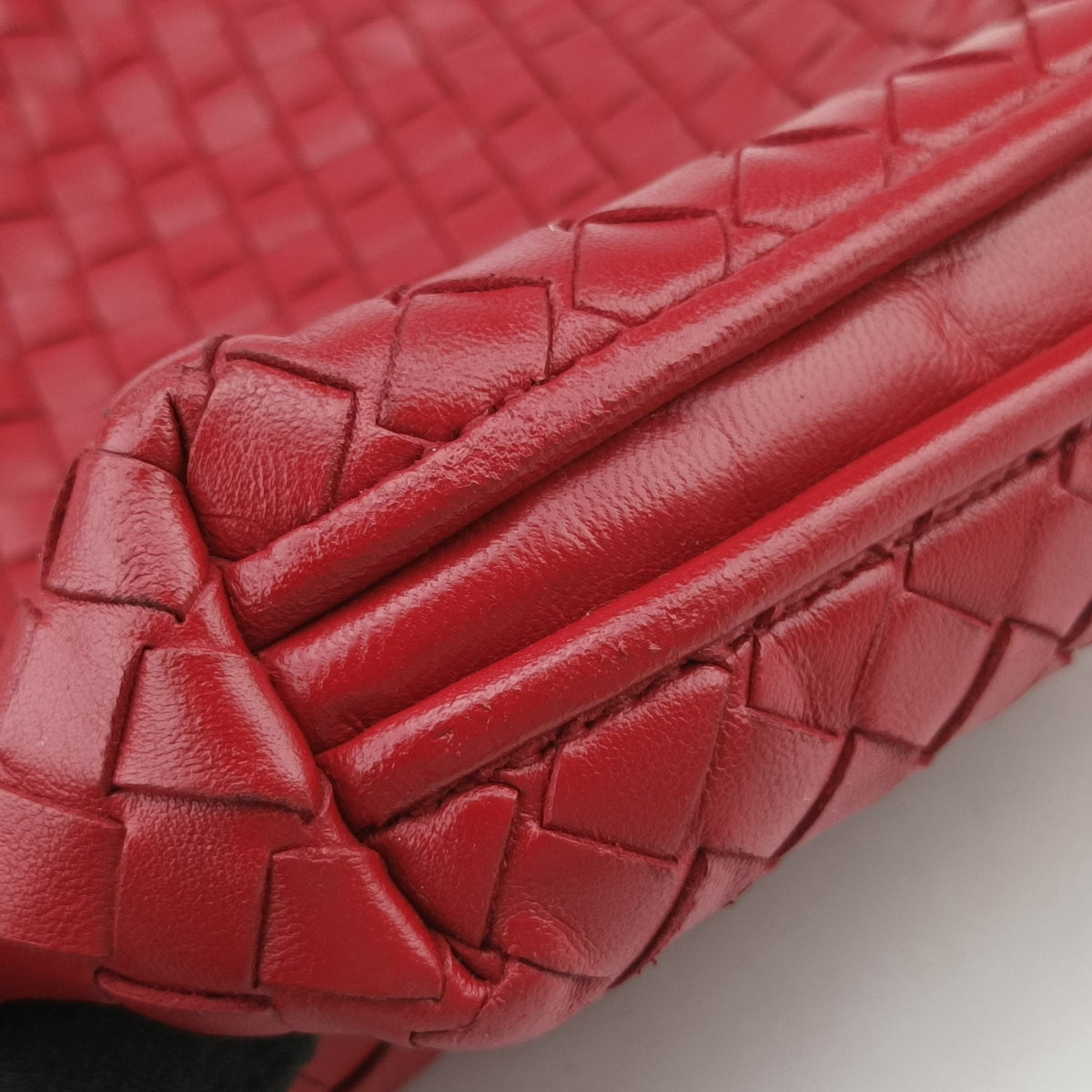 Pre-owned Bottega Veneta Nodini Intrecciato Rose Lambskin  shoulderbag | stylenewstar