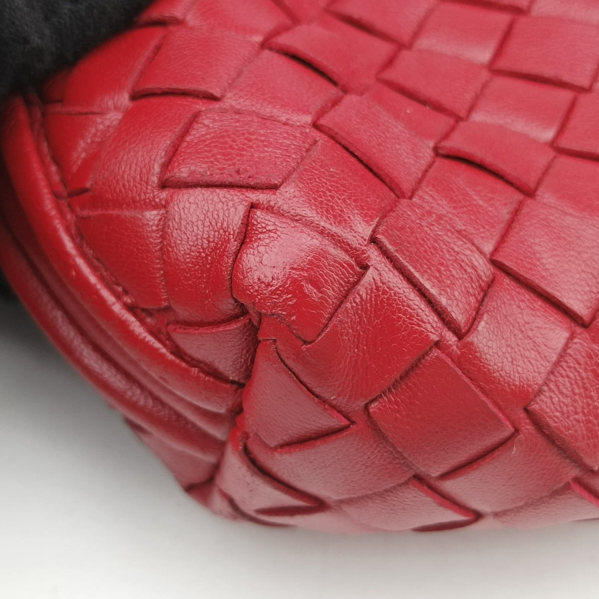 Pre-owned Bottega Veneta Nodini Intrecciato Rose Lambskin  shoulderbag | stylenewstar